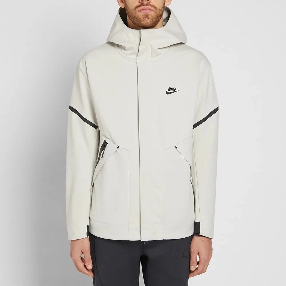 Nike Sportswear Tech Fleece Hoodie Repel Windrunner Jacket, Ivory